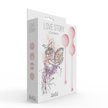 Vaginal Balls Set for Easy and Medium Level Love Story Carmen - Tea Rose