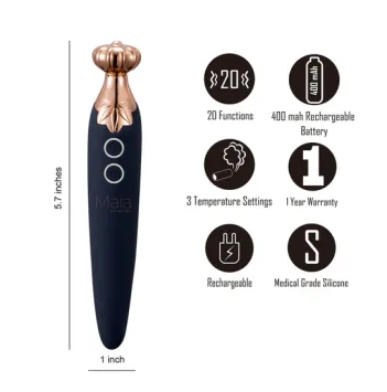 VAPORATOR - Silicone Smokable Vibrator - Black